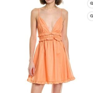 Orange mini dress WAYF